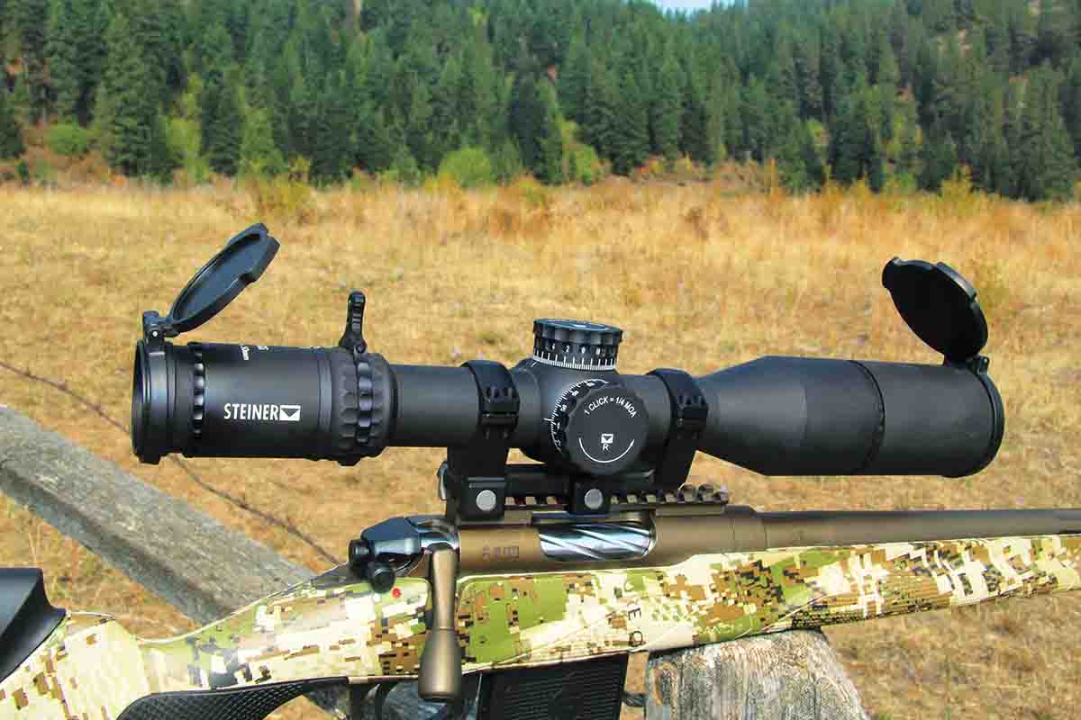 The Steiner T5Xi 3-15x 50mm scope includes everything serious competition shooters or long-range hunters need, including an advanced exposed turret system with a zero stop and a useful reticle that can be illuminated.